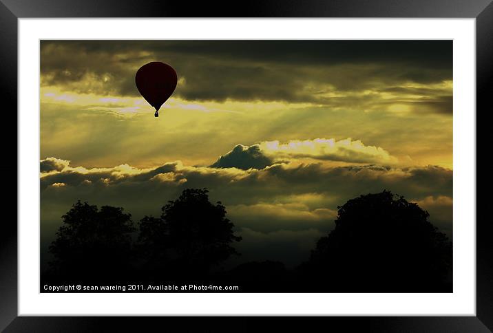 Hot air balloon Framed Mounted Print by Sean Wareing