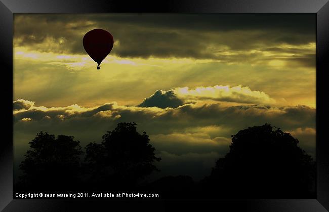 Hot air balloon Framed Print by Sean Wareing