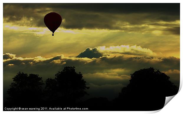 Hot air balloon Print by Sean Wareing