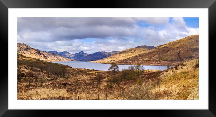 loch arklet  Framed Mounted Print by chris smith