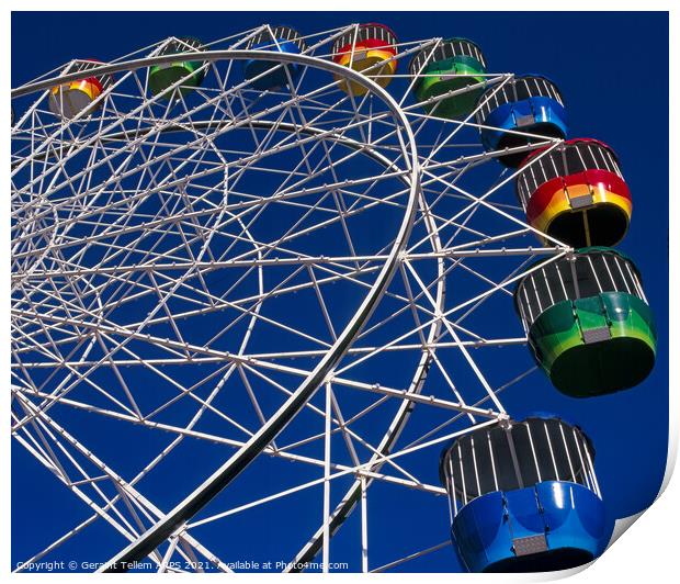 Ferris Wheel, Luna Park, Sydney, Australia Print by Geraint Tellem ARPS