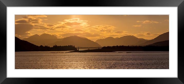 loch leven Framed Mounted Print by chris smith
