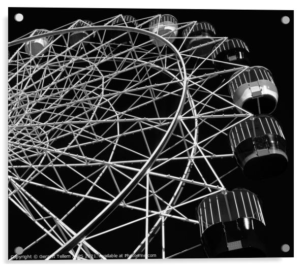 Ferris Wheel, Luna Park, Sydney, Australia Acrylic by Geraint Tellem ARPS