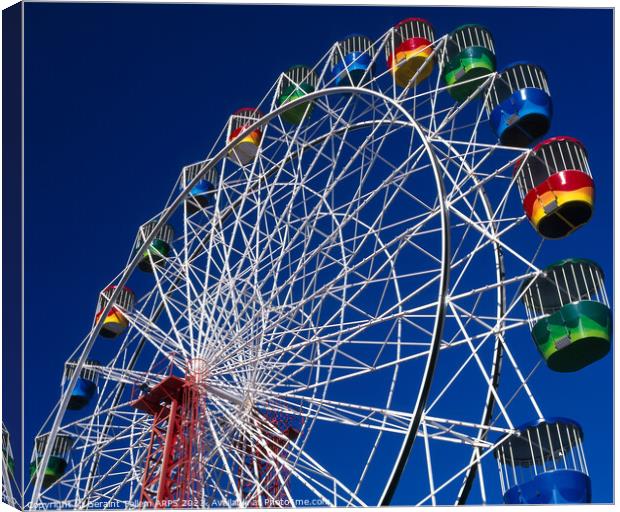 Ferris Wheel, Luna Park, Sydney, Australia Canvas Print by Geraint Tellem ARPS