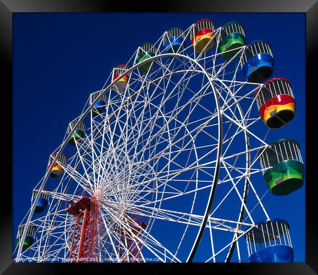 Ferris Wheel, Luna Park, Sydney, Australia Framed Print by Geraint Tellem ARPS