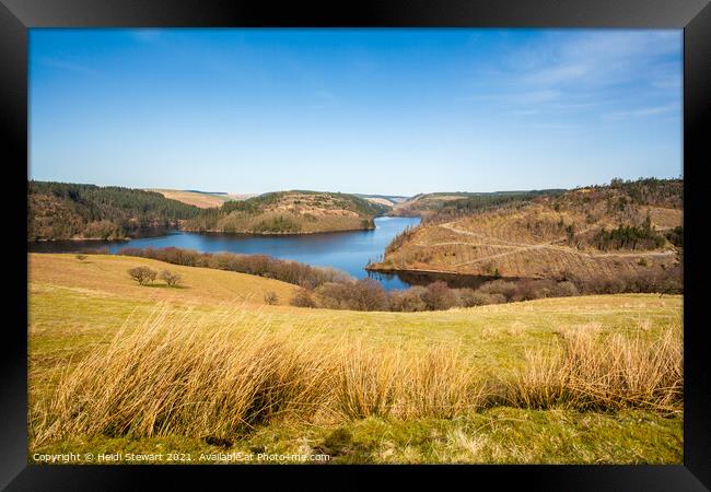Llyn Brianne Reservoir, Mid Wales Framed Print by Heidi Stewart