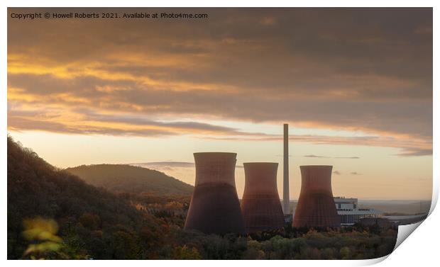 Cooling Towers Print by Howell Roberts