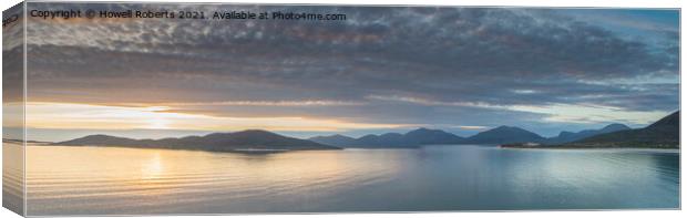 Luskentyre Bay Canvas Print by Howell Roberts