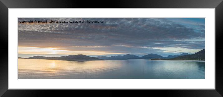 Luskentyre Bay Framed Mounted Print by Howell Roberts