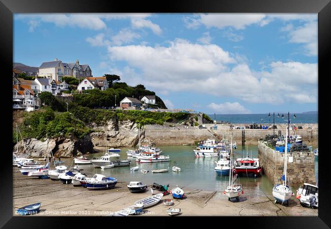 Serenity in Newquay Framed Print by Simon Marlow