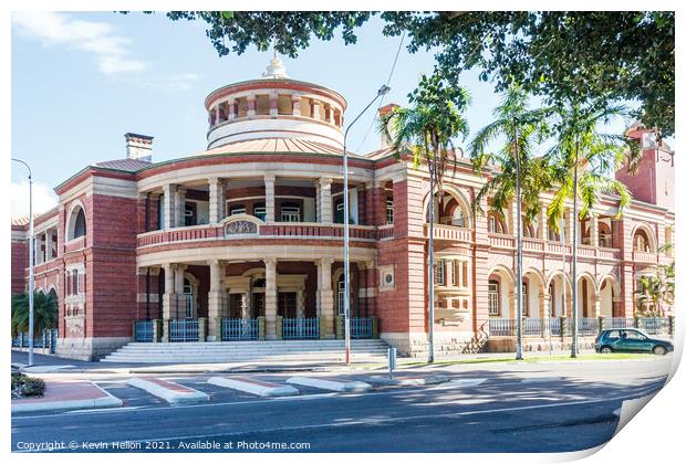 Townsville customs house. Print by Kevin Hellon
