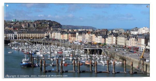 Dieppe Harbour Panoramic View, France Acrylic by Imladris 