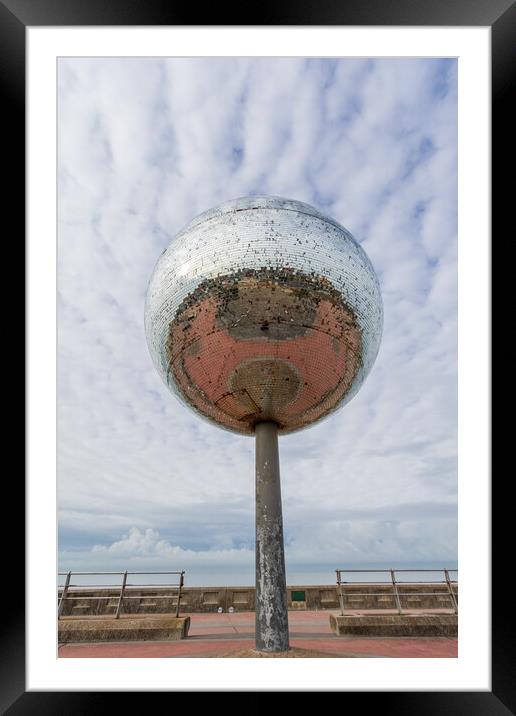 Giant mirror ball  Framed Mounted Print by chris smith