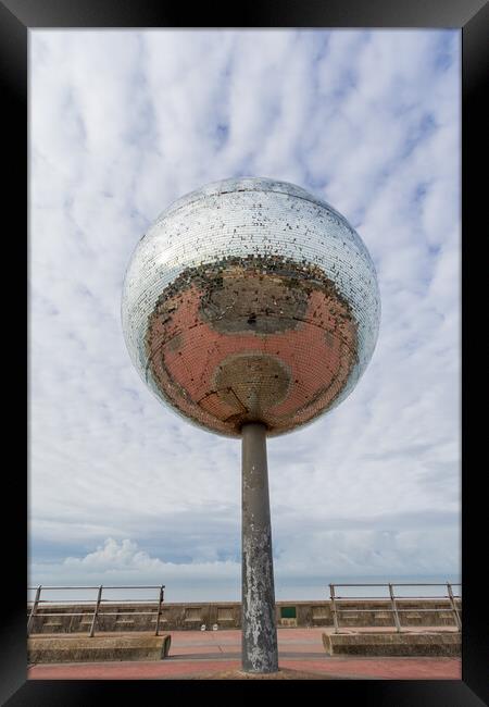 Giant mirror ball  Framed Print by chris smith