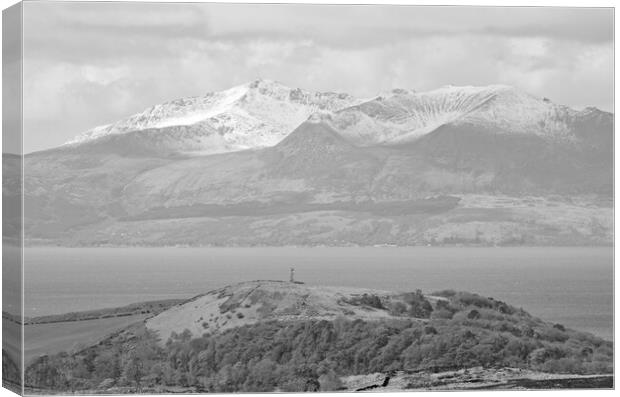 Goatfell, Arran and Goldenberry Hill Canvas Print by Allan Durward Photography