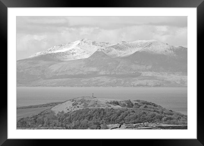 Goatfell, Arran and Goldenberry Hill Framed Mounted Print by Allan Durward Photography