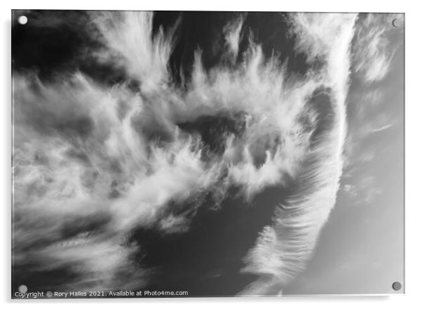 Monochrome cloud formation Acrylic by Rory Hailes
