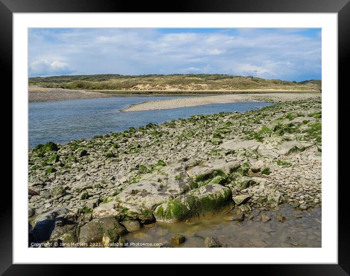 Ogmore by Sea  Framed Mounted Print by Jane Metters