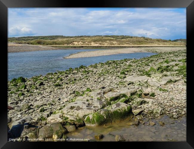 Ogmore by Sea  Framed Print by Jane Metters