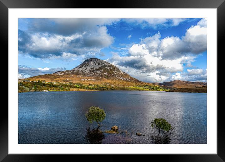 Mount Errigal & Lough Finn Framed Mounted Print by Danny Nee