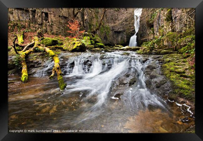 Catrigg Force near Stainforth in Ribblesdale Framed Print by Mark Sunderland