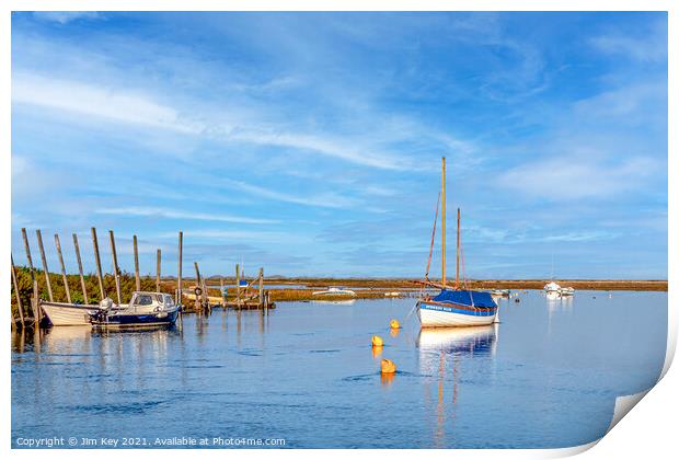 Blakeney Quay Norfolk Print by Jim Key