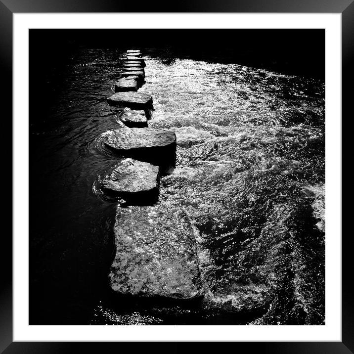 Stepping Stones Dove Dale Framed Mounted Print by Brett Trafford