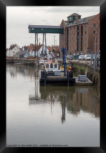 Wells-Next-Sea Harbour Framed Print by Clive Wells