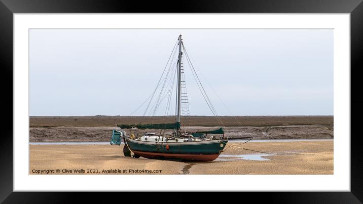 High and dry Framed Mounted Print by Clive Wells