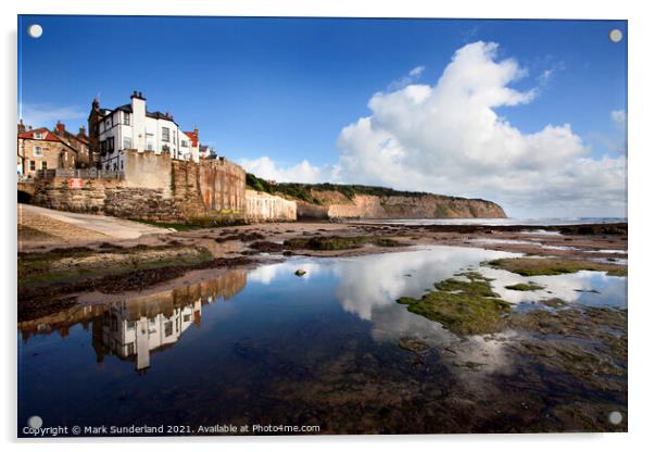 Summer Morning at Robin Hoods Bay Acrylic by Mark Sunderland