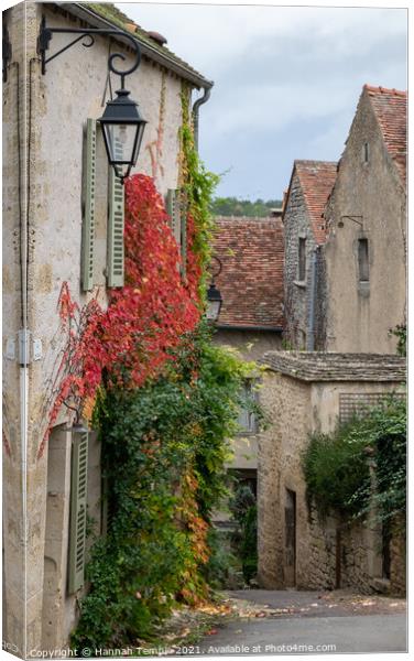 French Alleyway Canvas Print by Hannah Temple