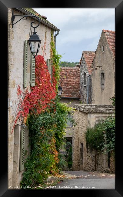 French Alleyway Framed Print by Hannah Temple