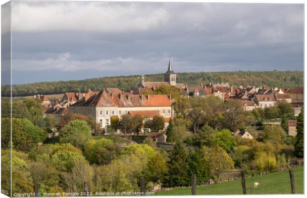 Flavigny-Sur-Ozerain Canvas Print by Hannah Temple