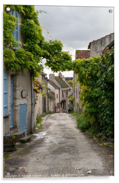 French Street Acrylic by Hannah Temple