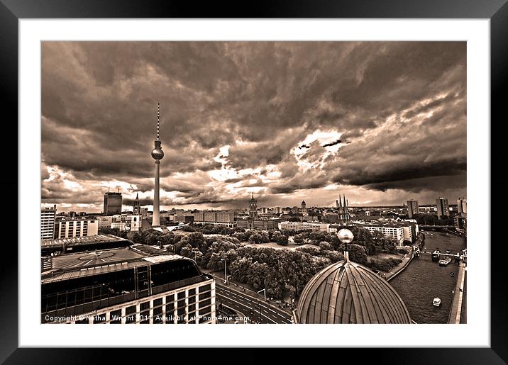 Mitte Storm Framed Mounted Print by Nathan Wright
