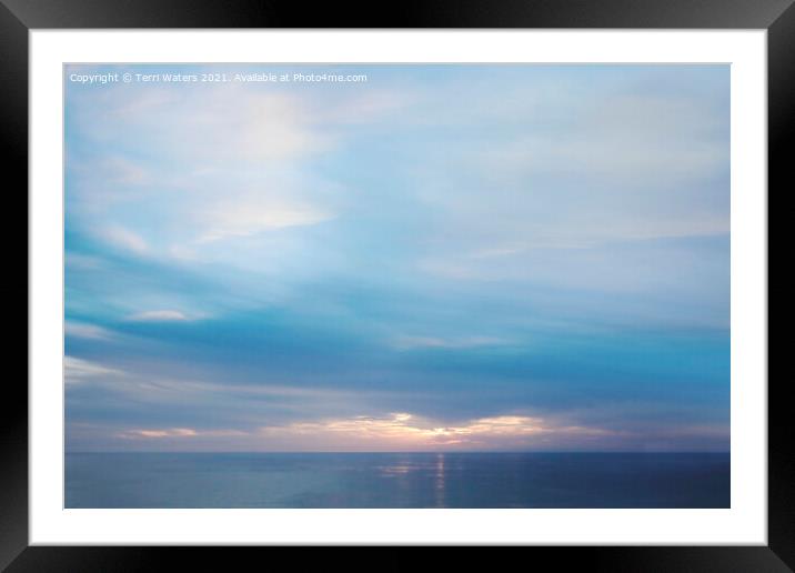 Cornwall Sunset Framed Mounted Print by Terri Waters