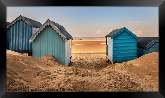 Beach View at Wells-next-the-sea North Norfolk Framed Print by David Powley