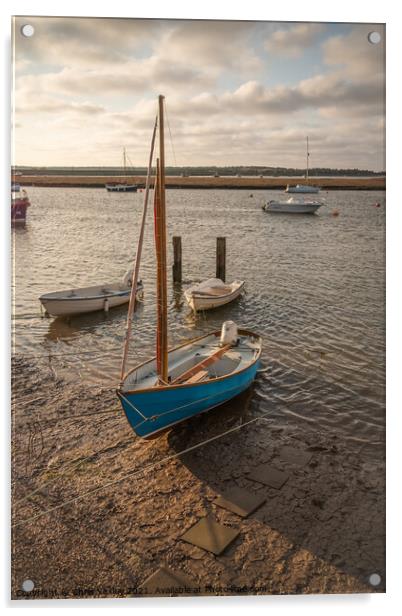 Wells-Next-The-Sea, North Norfolk coast Acrylic by Chris Yaxley
