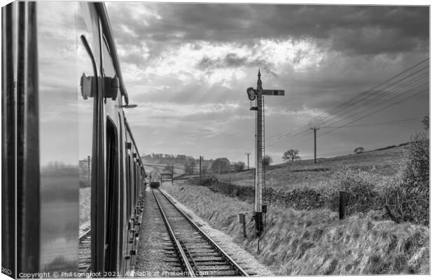 On the right track  Canvas Print by Phil Longfoot