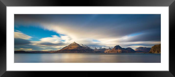 Cuillin Mountain Range Ultra Panoramic Framed Mounted Print by Phil Durkin DPAGB BPE4