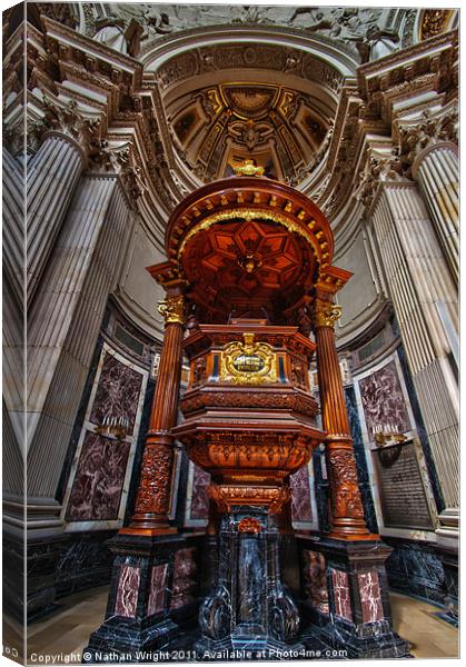 Pulpit Canvas Print by Nathan Wright