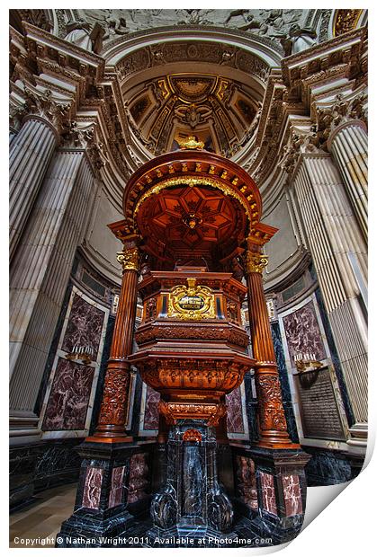 Pulpit Print by Nathan Wright