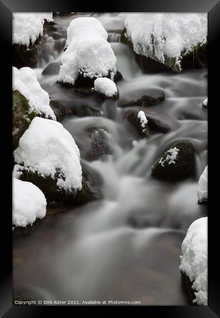 Creek in winter Framed Print by Dirk Rüter