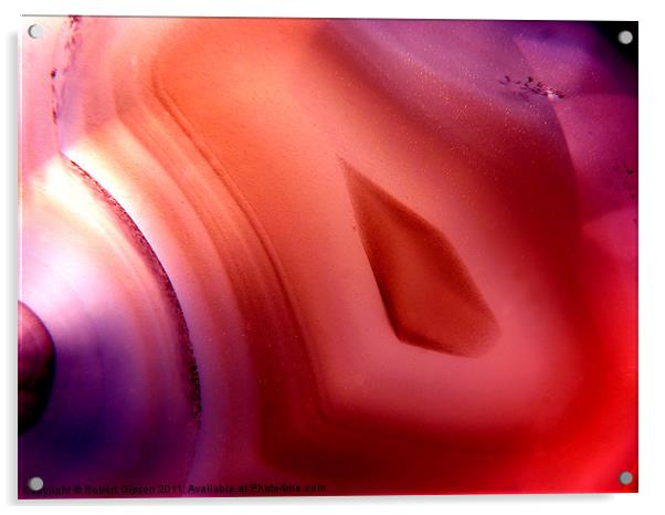 Agate slice 2 Acrylic by Robert Gipson
