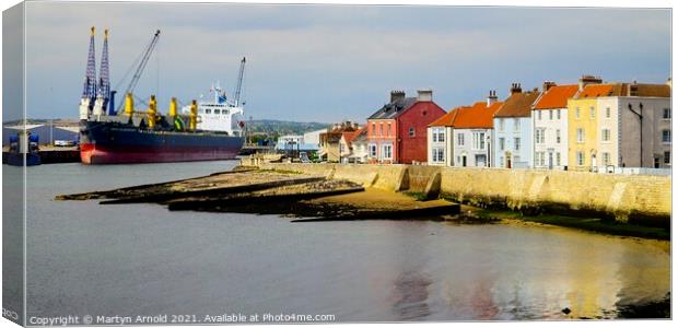 Hartlepool Harbour Canvas Canvas Print by Martyn Arnold