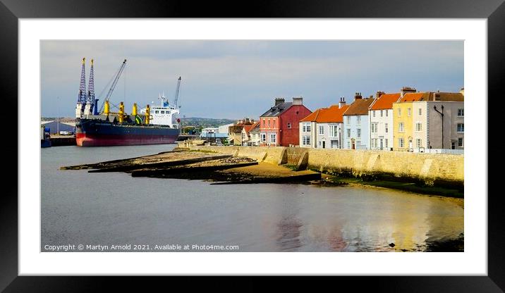 Hartlepool Harbour Canvas Framed Mounted Print by Martyn Arnold