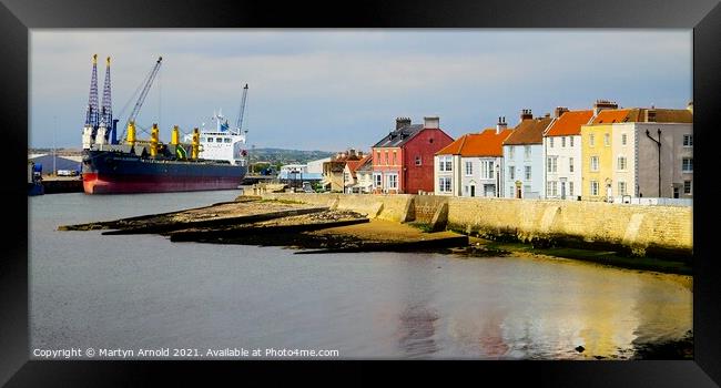 Hartlepool Harbour Canvas Framed Print by Martyn Arnold