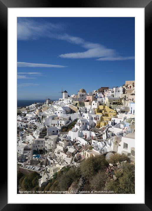 Oia, Santorini Framed Mounted Print by Alister Firth Photography