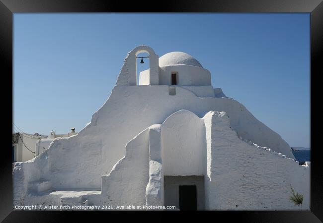 Church of Panagia Paraportiani, Mykonos Framed Print by Alister Firth Photography