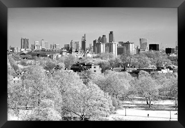 London Skyline Cityscape Primrose Hill Framed Print by Andy Evans Photos